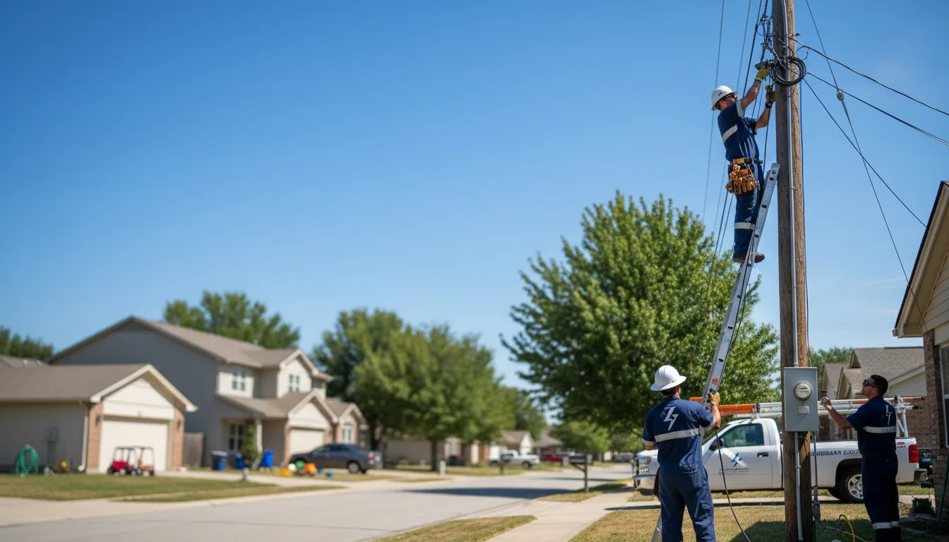 Residential electrician providing installation services in Uehling, NE